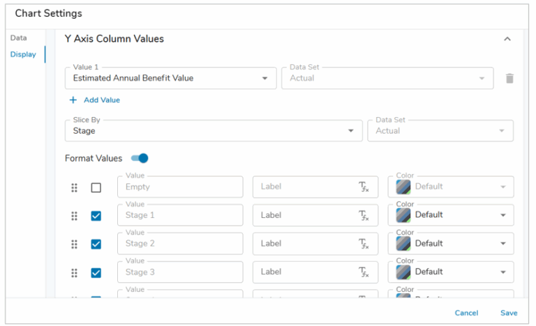 100% Stacked Chart Section – Shibumi Help