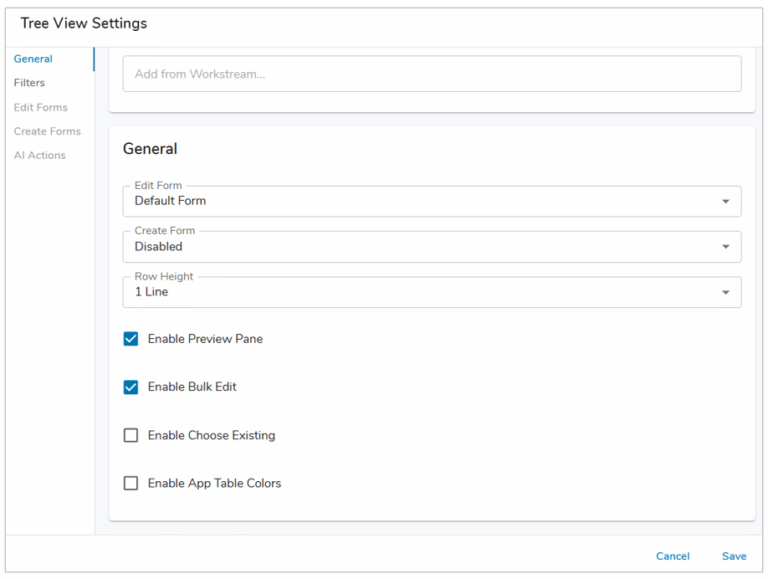 Configuring Tree View Tables – Shibumi Help