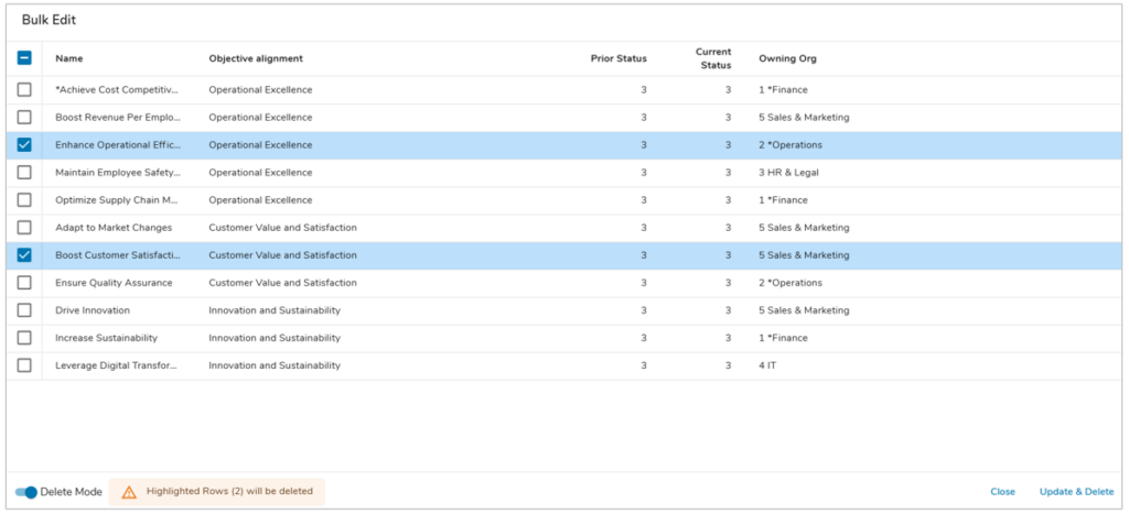 Utilizing Table Sections – Shibumi Help